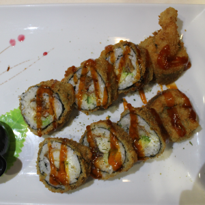 Maki frits scampis cheese avocat